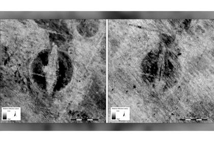 En el sitio hay un barco vikingo, un lugar de culto y un salón de banquetes