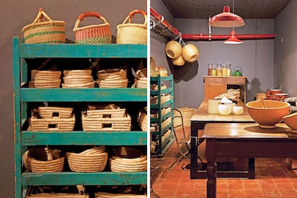 En el subsuelo de la tienda continúa la exhibición de muebles restaurados y objetos deco.