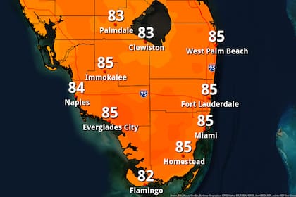 En el sur de Florida se pronostican temperaturas cálidas y cielos despejados