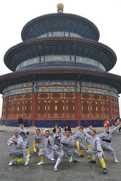 En el Templo del Cielo en Beijing, un sitio histórico muy famoso, donde los emperadores oraban por las cosechas