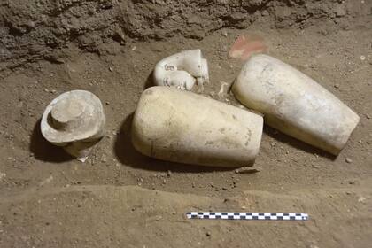 En el templo se hallaron algunas reliquias artísticas y otros útiles de aprendizaje