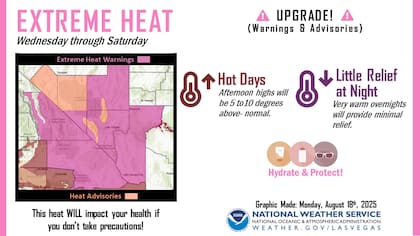En el Valle de la Muerte se esperan temperaturas que rondarán los 120 °F (49 °C)