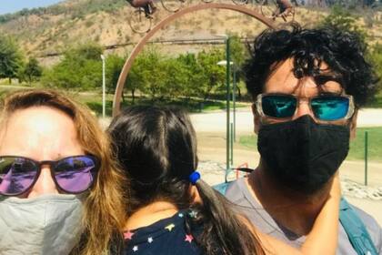 En enero la familia visitaba el Parque Bicentenario en Santiago de Chile