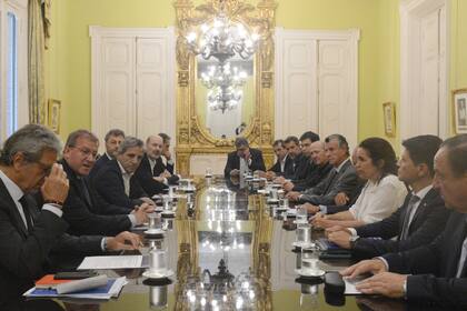 En enero pasado, el Gobierno recibió en Casa Rosada a representantes de las cámaras empresariales