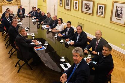 En enero pasado, el Gobierno recibió en Casa Rosada a representantes de las cámaras empresariales