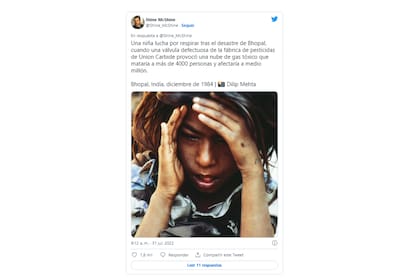 En esa madrugada hubo más de 500.000 personas envenenadas por el gas isocianato de metilo