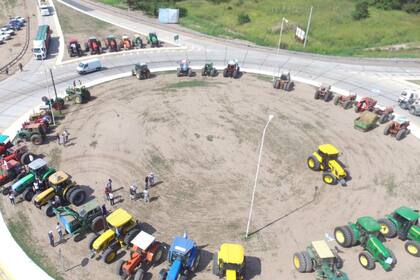 En Bell Ville. Un tractorazo de autoconvocados hace unas semanas