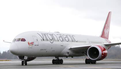 En esta imagen de archivo, un Boeing 787-9 de Virgin Atlantic aterriza tras un vuelo desde Londres a Seattle, en 2017