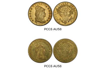 En estado Mint State existen tres, y solo uno en MS65