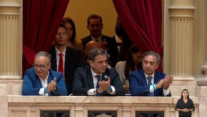 En este palco se ubicaron los presidentes provinciales de LLA
