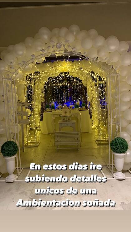 "En estos días iré subiendo detalles únicos de una ambientación soñada" anticipó Claudia Ares