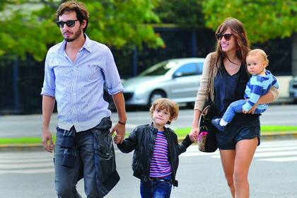 En familia, junto a Bautista y Beltrán