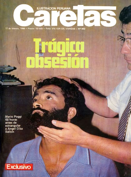 En febrero de 1986, un fotógrafo fue testigo del interrogatorio y la imagen fue tapa del número siguiente