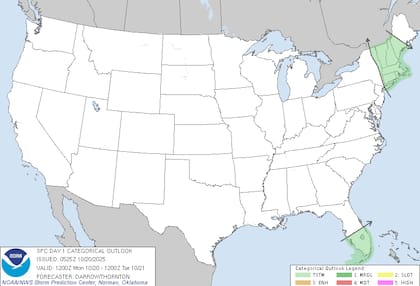 En Florida, el frente frío que avanza desde el norte perderá fuerza gradualmente