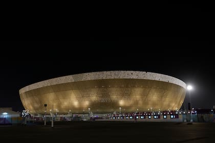 En foto del 12 de noviembre un vistazo al estadio Lusail en Doha, Qatar. (AP Foto/Hassan Ammar)