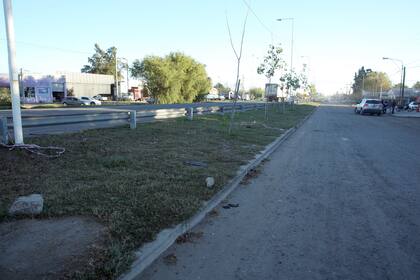 Lugar donde choco el auto cerca de la Curva de la Chona