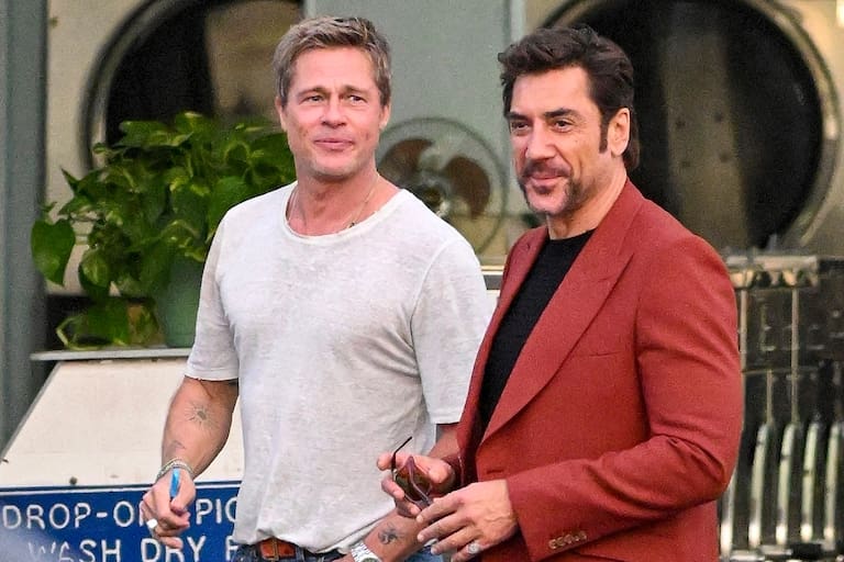 En fotos: de la charla de Javier Bardem y Brad Pitt en una lavandería al preocupante paseo con muletas de Keanu Reeves