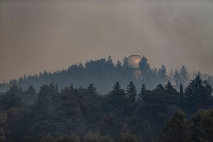 El observatorio muy cerca de los incendios