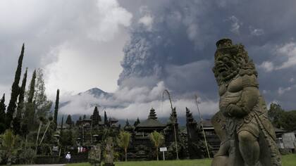 La última erupción del volcán Agung fue en 1963