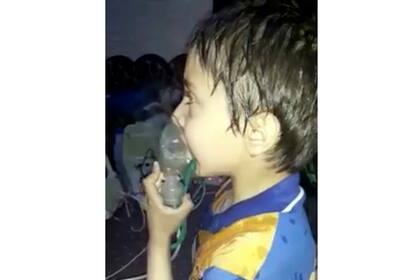 Muchos niños debieron ser asistidos con máscaras de oxígeno