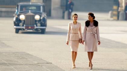 Una de las postales más emblemáticas de Letizia y Juliana que dejó la gira