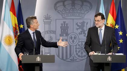 La conferencia de prensa conjunta entre Macri y Rajoy