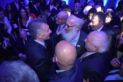 El presidente Mauricio Macri y el presidente de IRSA, Eduardo Elsztain