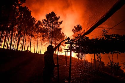 En fotos: más de mil bomberos luchan contra un incendio enorme en Portugal