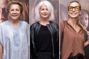 Mónica Gonzaga, Cecilia Dopazo y Julieta Cardinali, en el estreno de Pensamiento lateral