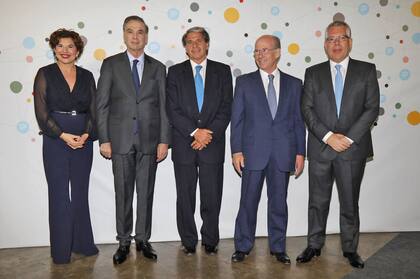 Julia Pomares, Miguel Angel Pichetto, Jorge Mandelbaum y Sergio Kaufman