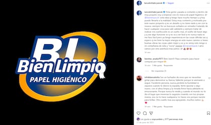 En junio del año pasado, Brian sorprendió y lanzó su propia marca de papel higiénico