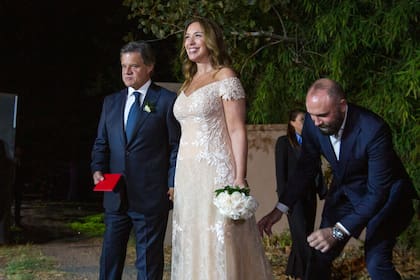 En la boda de María Eugenia Vidal con Enrique Sacco