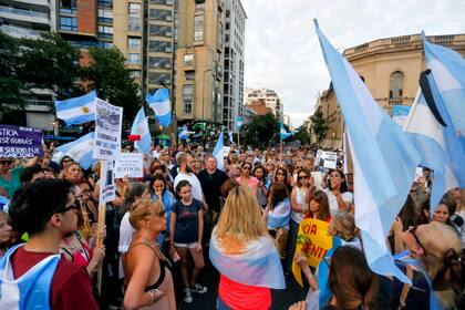 En la ciudad de Córdoba un grupo de autoconvocados se sumó al acto por el aniversario de la muerte de Nisman