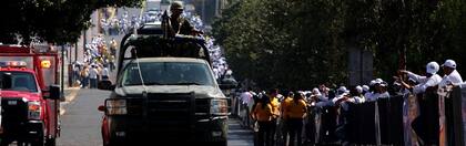 En la ciudad de León, los fieles y los miles de policías y militares que custodiarán la ciudad esperaron la llegada del Papa desde temprano