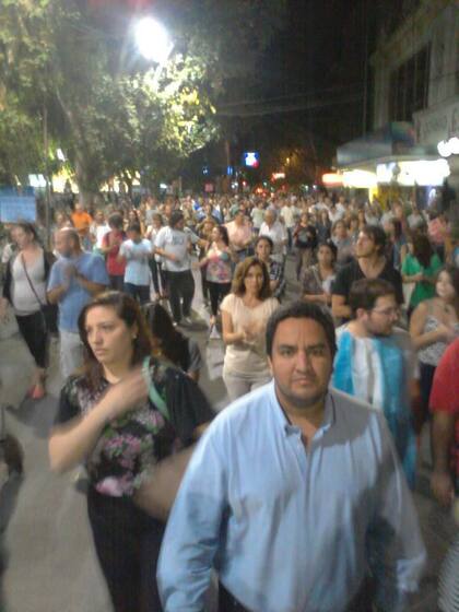 En la ciudad de San Juan fueron muchos los manifestantes que salieron a las calles