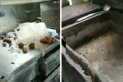 En la cocina se encontró una suerte de guiso con papas y cebollas