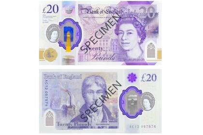 En la competencia participó el Banco de Inglaterra con su billete de 20 libras que tiene la imagen de la reina Isabel II pero en el reverso renovó al personaje al sacar a Adam Smith y poner, en su lugar, al pintor William Turner