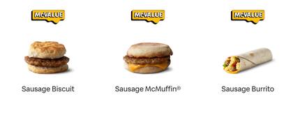 En la compra de los combos de US$5 y US$6 se puede agregar un alimento extra por US$1 (macdonalds.com)