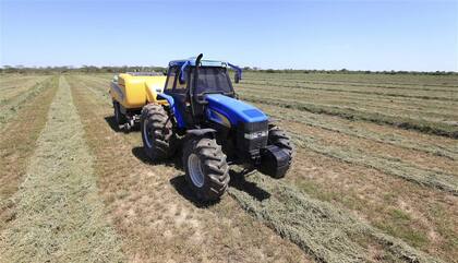 En la confección del megafardo de 500 kilos