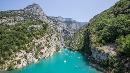 En la Costa Azul, cerca de Niza, se puede visitar las Gargantas de Verdon