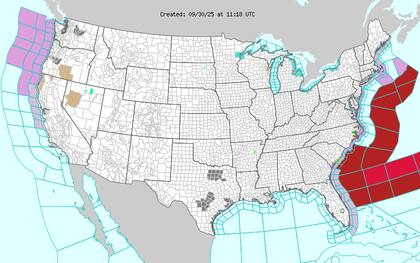 En la costa este de Estados unidos se sentirá el impacto indirecto de ambos huracanes