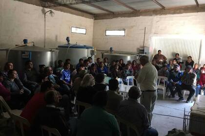 En la empresa realizan encuentros con los productores de la zona