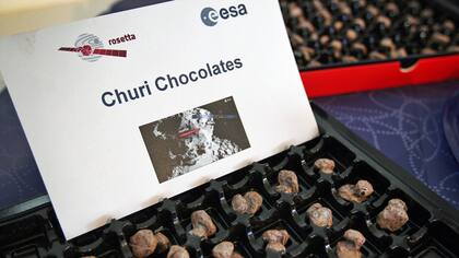 En la ESA festejaron con chocolates con la forma del cometa Churi
