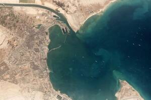 Canal de Suez: las impresionantes imágenes satelitales del impacto del bloqueo