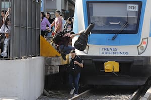 En la estación Moreno de la línea Sarmiento esta tarde