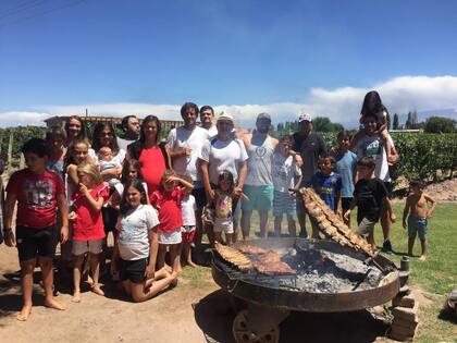 En la finca famliar, los fines de semana es tradición juntarse a pasar el día