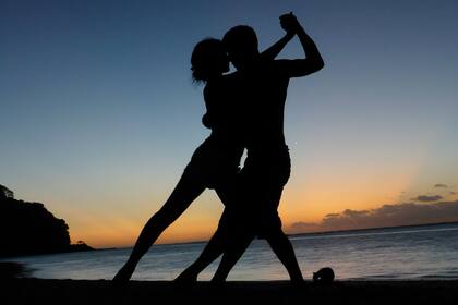 En la foto, Liza y Diego, que se conocieron una noche en Nueva Zelanda.