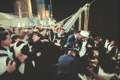 En la foto que la producción de Titanic envió a los medios, se veía claramente a Juan Ignacio Brown sosteniendo a la multitud.