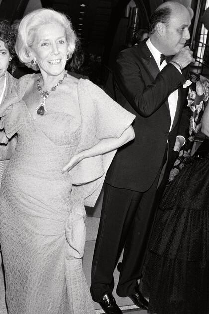 En la foto, Reinaldo Herrera en Nueva York en 1988 junto a Amalita de Fortabat en el evento benéfico Creo Society Fund for Children with AIDS en las Naciones Unidas. "Mis padres han tenido amigos argentinos de toda la vida, cuando yo era pequeña venían un mes a la Argentina"