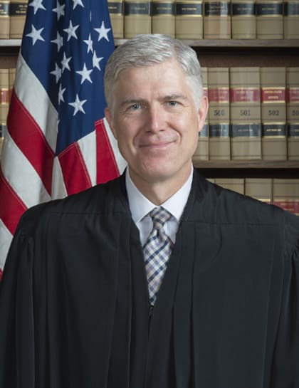 En la imagen Neil M. Gorsuch, nominado por Donald Trump